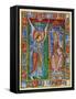 Albani Psalter, Annunciation, 1121-1146-Romanesque-Framed Stretched Canvas