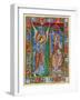 Albani Psalter, Annunciation, 1121-1146-Romanesque-Framed Giclee Print