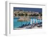 Albania, Albanian Riviera, Ksamil, Town Beachfront-Walter Bibikow-Framed Photographic Print