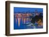 Albania, Albanian Riviera, Saranda, Hotels Along the Ionian Sea, Dawn-Walter Bibikow-Framed Photographic Print