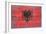 Albania Country Flag - Barnwood Painting-Lantern Press-Framed Art Print