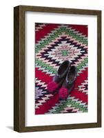 Albania, Ethnographic Museum, Birthplace of Communist-Era Leader Enver Hoxha, Traditional Shoes-Walter Bibikow-Framed Photographic Print