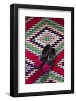 Albania, Ethnographic Museum, Birthplace of Communist-Era Leader Enver Hoxha, Traditional Shoes-Walter Bibikow-Framed Photographic Print