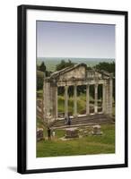 Albania, Fier, Ruins of the Greek City of Apollonia, Stone Fa?ade-Walter Bibikow-Framed Photographic Print