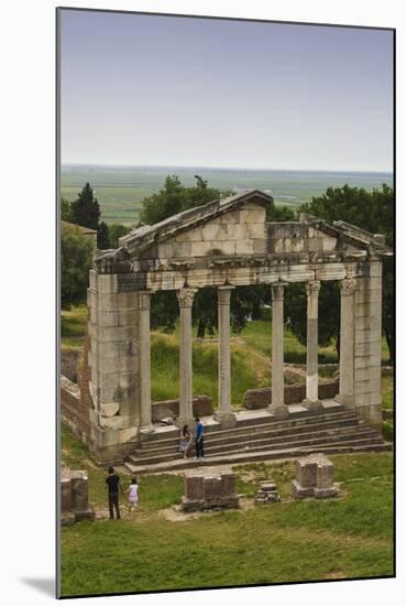 Albania, Fier, Ruins of the Greek City of Apollonia, Stone Fa?ade-Walter Bibikow-Mounted Photographic Print