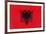 Albania Flag Design with Wood Patterning - Flags of the World Series-Philippe Hugonnard-Framed Art Print