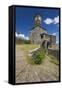 Albania, Gjirokastra, Castle Clock Tower-Walter Bibikow-Framed Stretched Canvas