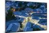 Albania, Gjirokastra, Elevated Town View from the Castle, Dusk-Walter Bibikow-Mounted Photographic Print