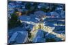 Albania, Gjirokastra, Elevated Town View from the Castle, Dusk-Walter Bibikow-Mounted Photographic Print