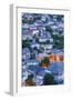 Albania, Gjirokastra, Elevated View of Ottoman-Era Houses, Dawn-Walter Bibikow-Framed Photographic Print