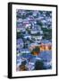 Albania, Gjirokastra, Elevated View of Ottoman-Era Houses, Dawn-Walter Bibikow-Framed Photographic Print