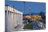 Albania, Tirana, Skanderbeg Square and Opera Building, Dusk-Walter Bibikow-Mounted Photographic Print