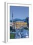 Albania, Tirana, Skanderbeg Square, Elevated View, Dusk-Walter Bibikow-Framed Photographic Print