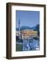 Albania, Tirana, Skanderbeg Square, Elevated View, Dusk-Walter Bibikow-Framed Photographic Print