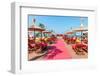 Albanian Beach Bar-Richard Silver-Framed Photographic Print