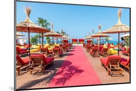 Albanian Beach Bar-Richard Silver-Mounted Photographic Print