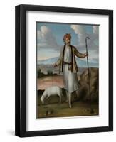 Albanian Herdsman-Jean Baptiste Vanmour-Framed Art Print