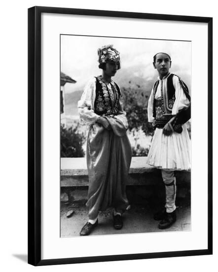 Albanian Racial Types--Framed Photographic Print