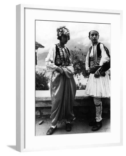 Albanian Racial Types--Framed Photographic Print