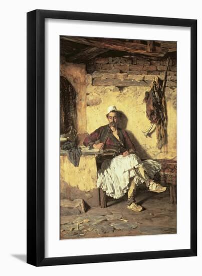 Albanian Sentinel Resting-Paul Jovanovic-Framed Giclee Print