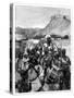 Albanians from Scutari Cross the Boyana to Occupy Dulcigno, 1880-Richard Caton Woodville II-Stretched Canvas