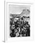 Albanians from Scutari Cross the Boyana to Occupy Dulcigno, 1880-Richard Caton Woodville II-Framed Giclee Print