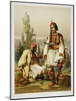 Albanians, Mercenaries in the Ottoman Army, Published by Lemercier, 1857-Amadeo Preziosi-Mounted Giclee Print