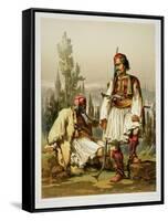 Albanians, Mercenaries in the Ottoman Army, Published by Lemercier, 1857-Amadeo Preziosi-Framed Stretched Canvas