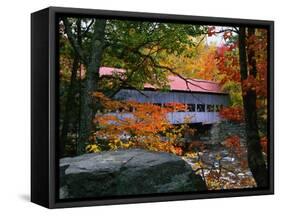 Albany Bridge Above Swift River-James Randklev-Framed Stretched Canvas