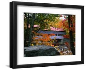 Albany Bridge Above Swift River-James Randklev-Framed Photographic Print