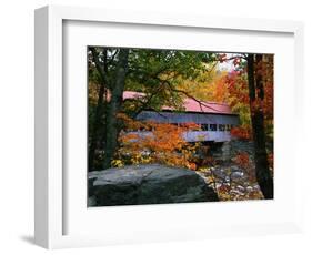 Albany Bridge Above Swift River-James Randklev-Framed Photographic Print