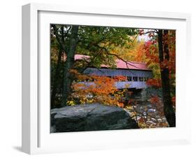 Albany Bridge Above Swift River-James Randklev-Framed Photographic Print