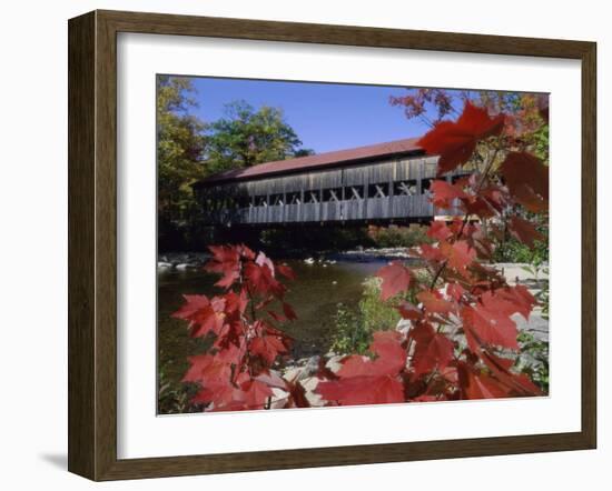 Albany Bridge Albany New Hampshire USA-null-Framed Premium Photographic Print