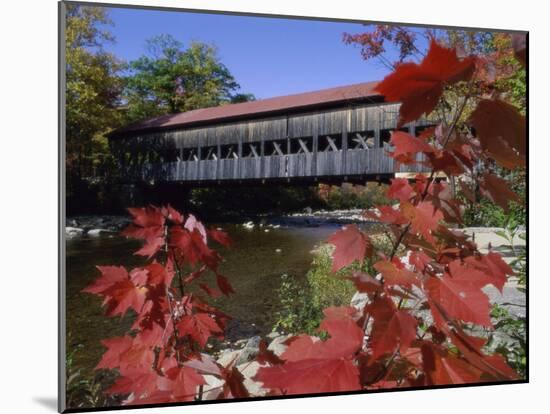 Albany Bridge Albany New Hampshire USA-null-Mounted Premium Photographic Print