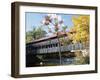 Albany Covered Bridge Over Swift River, Kangamagus Highway, New Hampshire, USA-Fraser Hall-Framed Premium Photographic Print