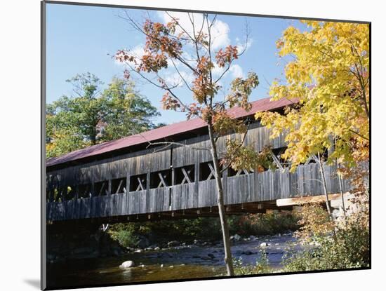 Albany Covered Bridge Over Swift River, Kangamagus Highway, New Hampshire, USA-Fraser Hall-Mounted Photographic Print