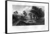 Albany from Van-Unsselaens Island, New York State, 1855-null-Framed Stretched Canvas