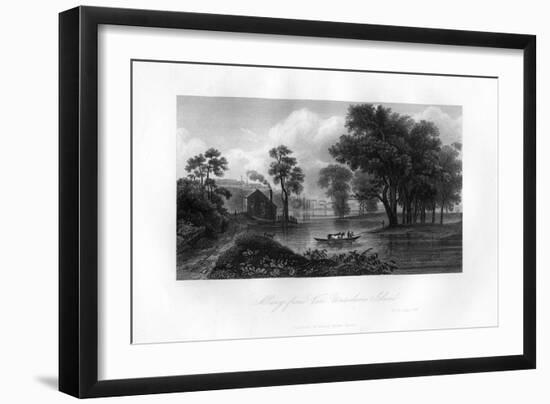 Albany from Van-Unsselaens Island, New York State, 1855-null-Framed Giclee Print