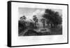 Albany from Van-Unsselaens Island, New York State, 1855-null-Framed Stretched Canvas