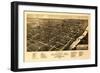 Albany, Georgia - Panoramic Map-Lantern Press-Framed Art Print