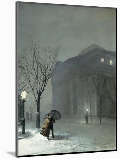 Albany in the Snow, 1871-Walter Launt Palmer-Mounted Giclee Print