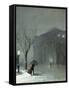 Albany in the Snow-Walter Launt Palmer-Framed Stretched Canvas