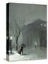 Albany in the Snow-Walter Launt Palmer-Stretched Canvas