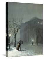 Albany in the Snow-Walter Launt Palmer-Stretched Canvas