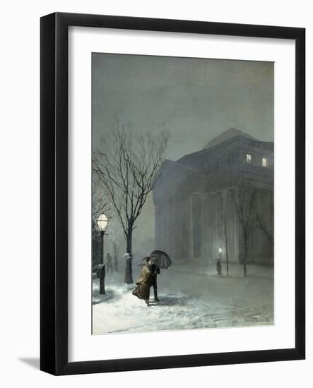 Albany in the Snow-Walter Launt Palmer-Framed Giclee Print