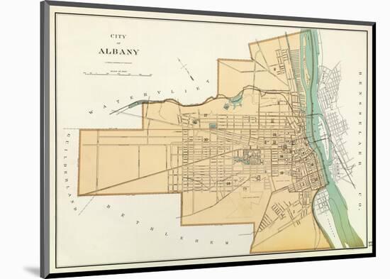 Albany, New York, c.1895-Joseph Rudolf Bien-Mounted Art Print