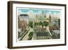 Albany, New York - Exterior View of Capitol Hill and Official Bldgs-Lantern Press-Framed Art Print