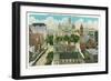 Albany, New York - Exterior View of Capitol Hill and Official Bldgs-Lantern Press-Framed Art Print