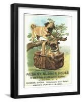 Albany Rubber House Advertisement-null-Framed Giclee Print