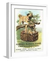 Albany Rubber House Advertisement-null-Framed Giclee Print